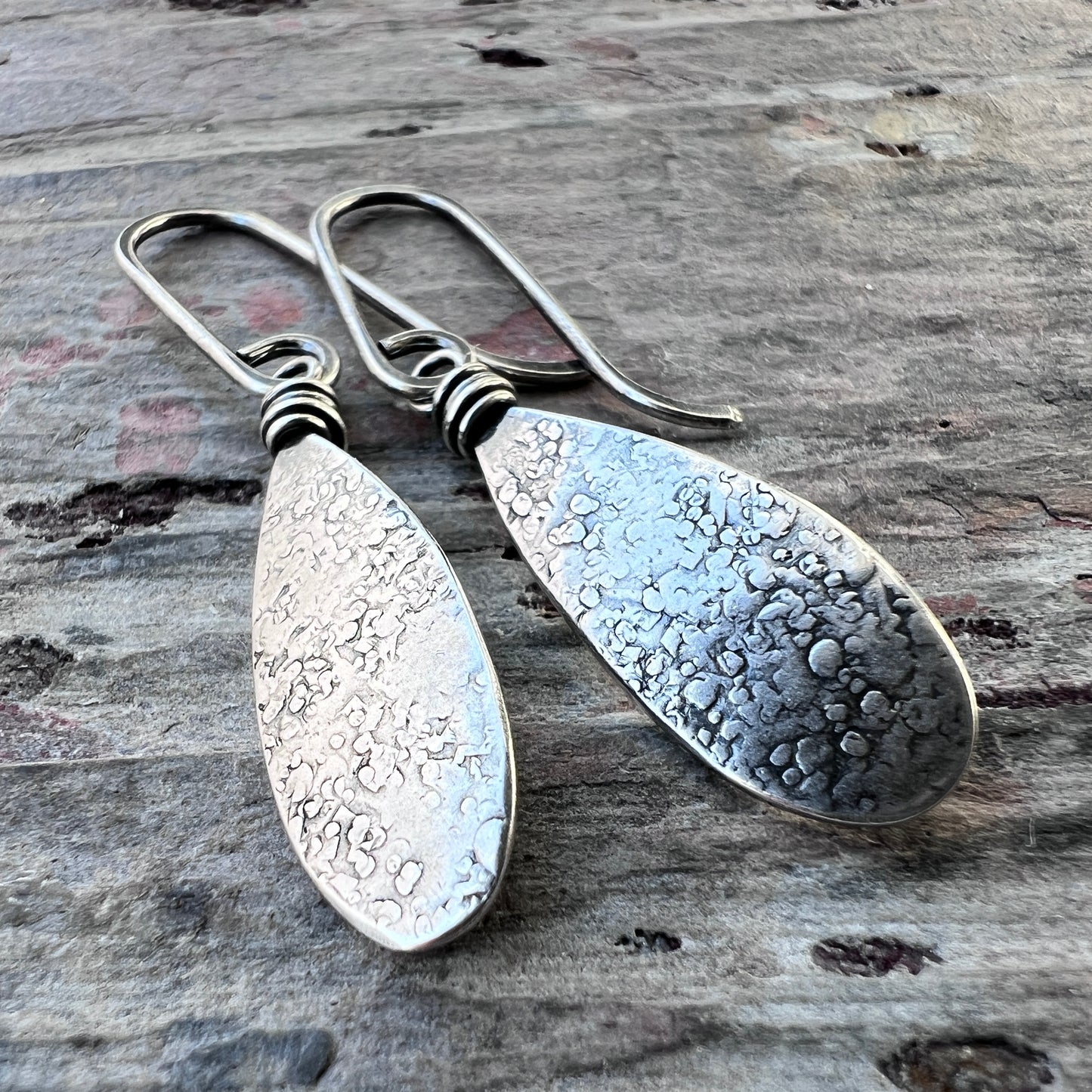 Sterling Silver Teardrop Earrings | Long Teardrop Dangle Earrings