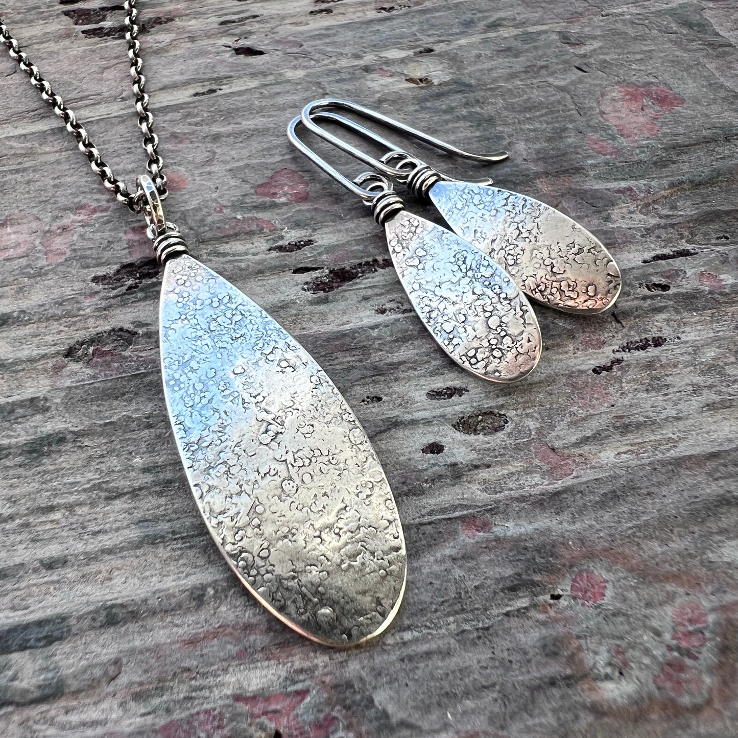 Sterling Silver Teardrop Earrings | Long Teardrop Dangle Earrings