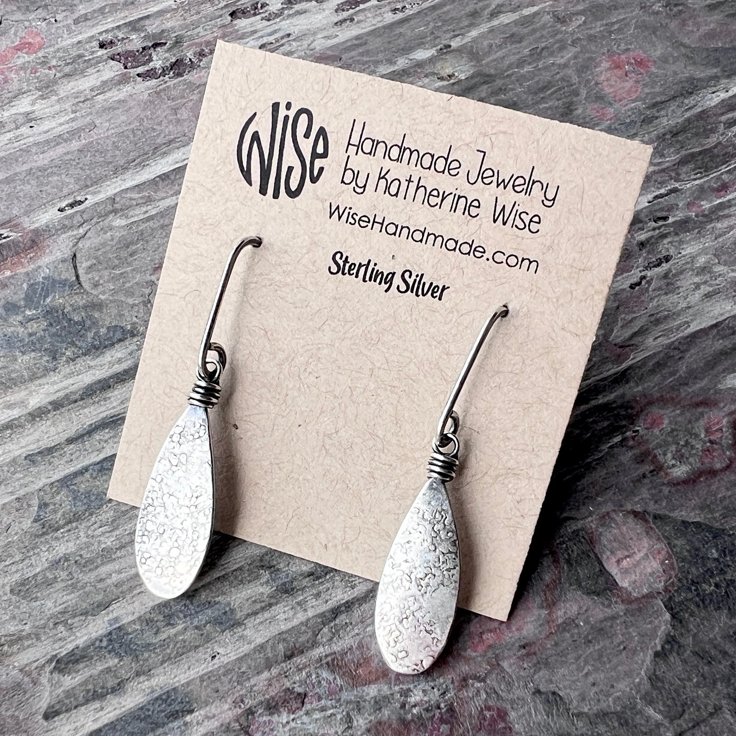 Sterling Silver Teardrop Earrings | Long Teardrop Dangle Earrings