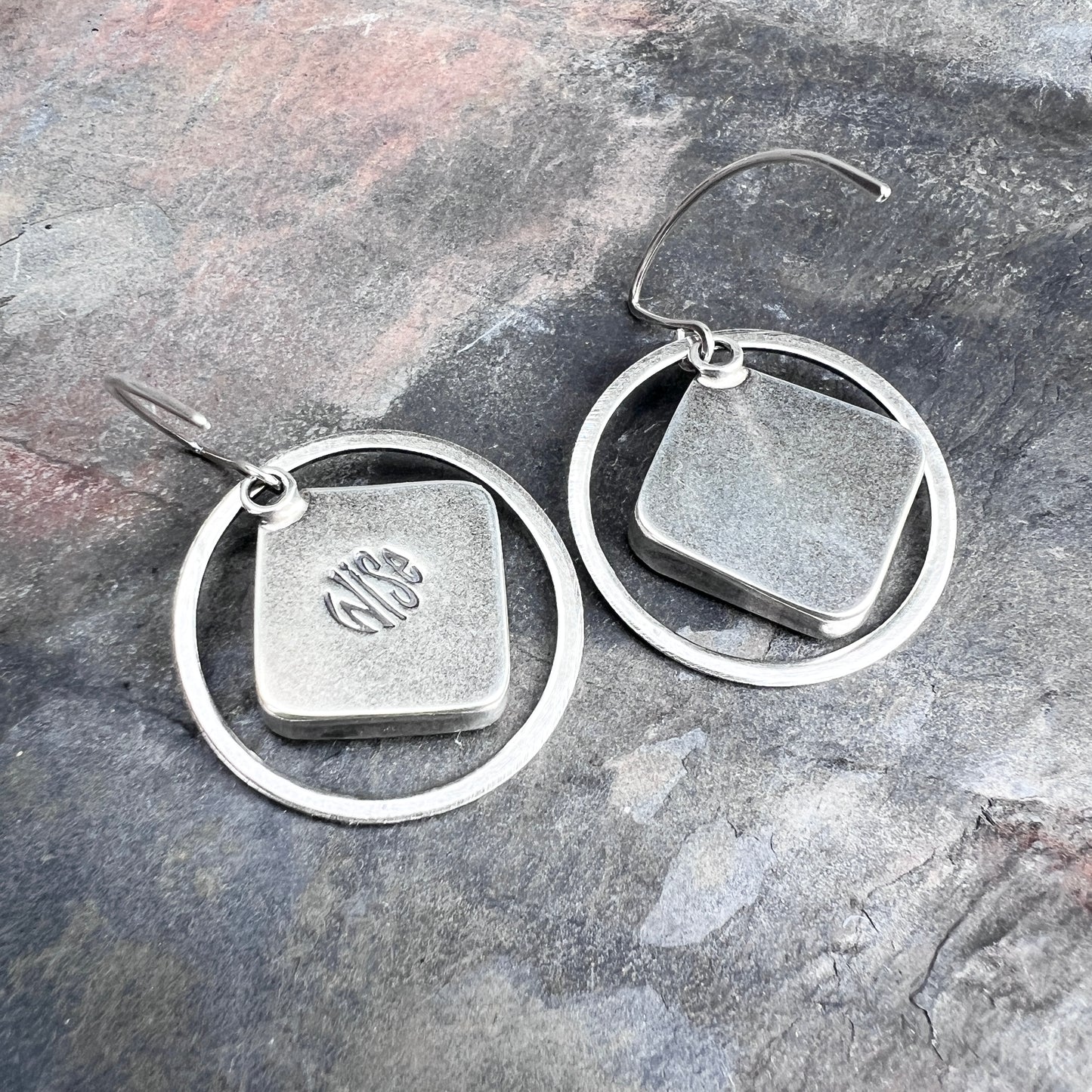 Sterling Silver Bumble Bee Jasper Earrings | Natural Stone Statement Earrings