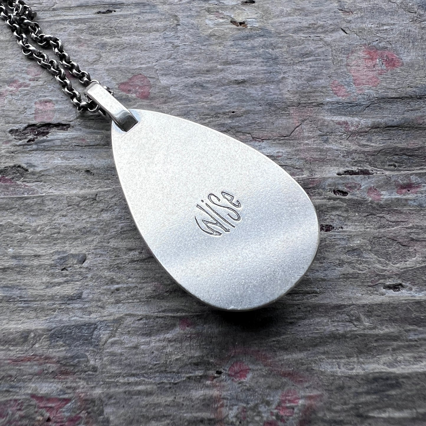 Sterling Silver Turquoise Necklace | Natural Turquoise Teardrop Pendant Necklace