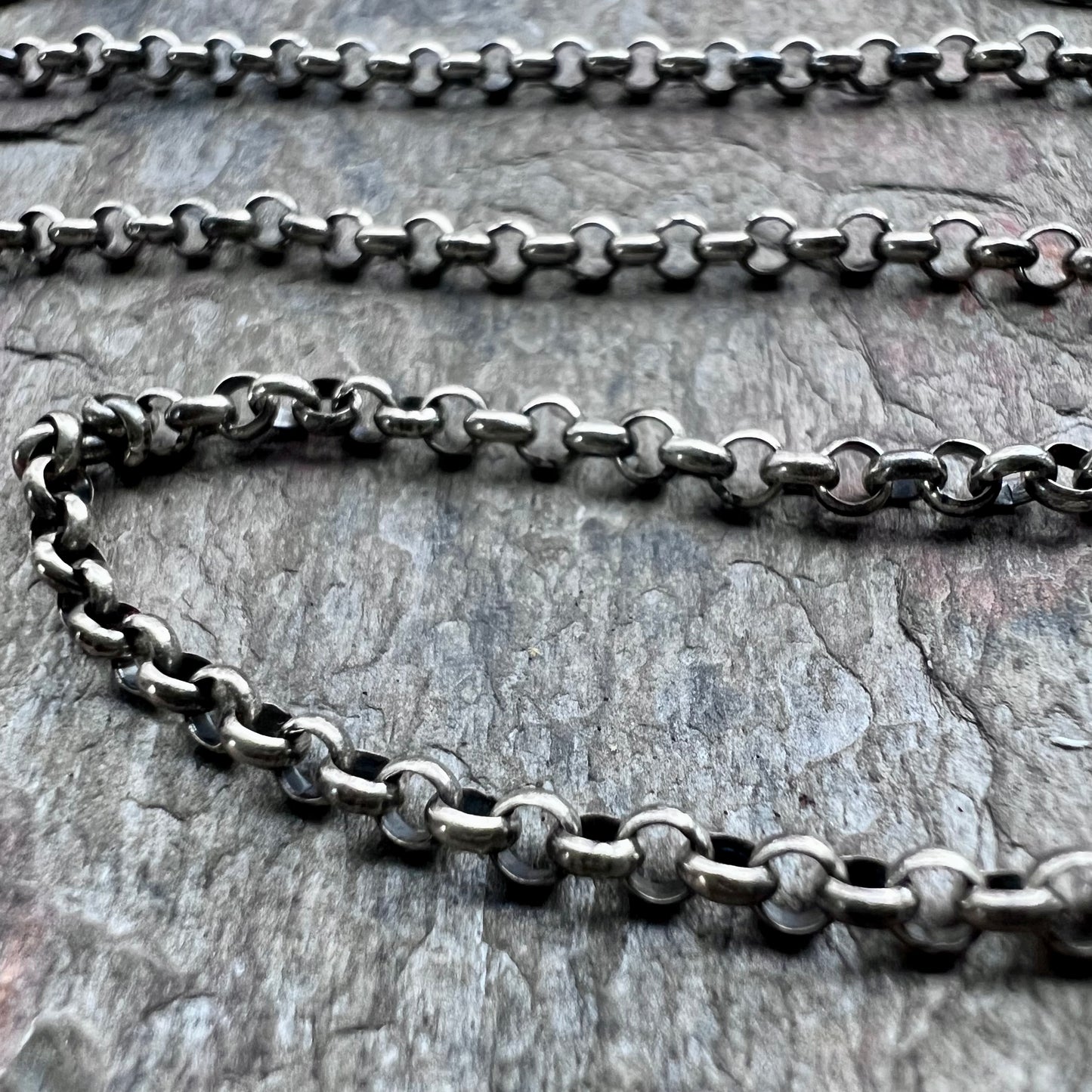 Sterling Silver 2.5mm Rolo Chain - Adjustable Chain with Extender