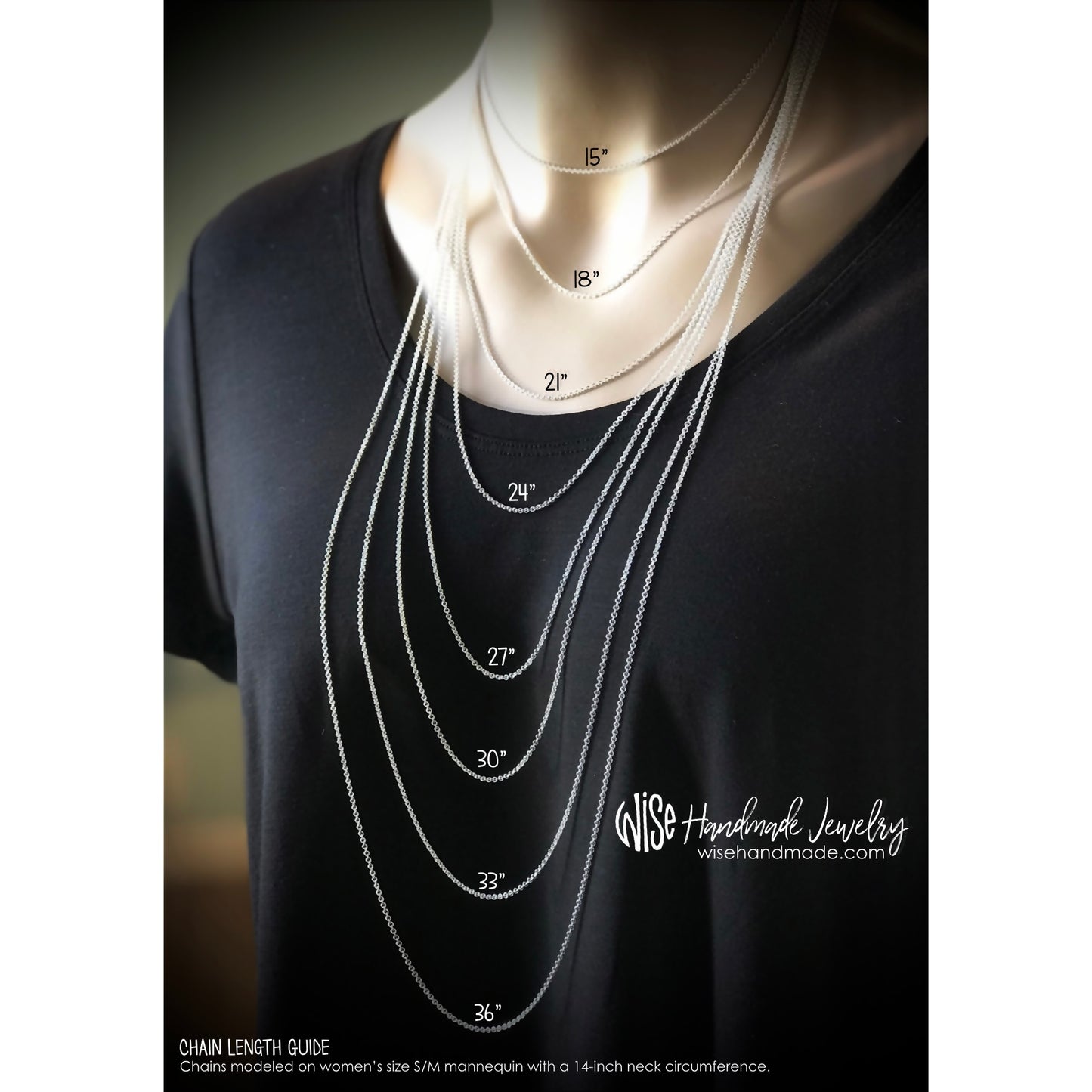 Sterling Silver 2.5mm Rolo Chain - Adjustable Chain with Extender