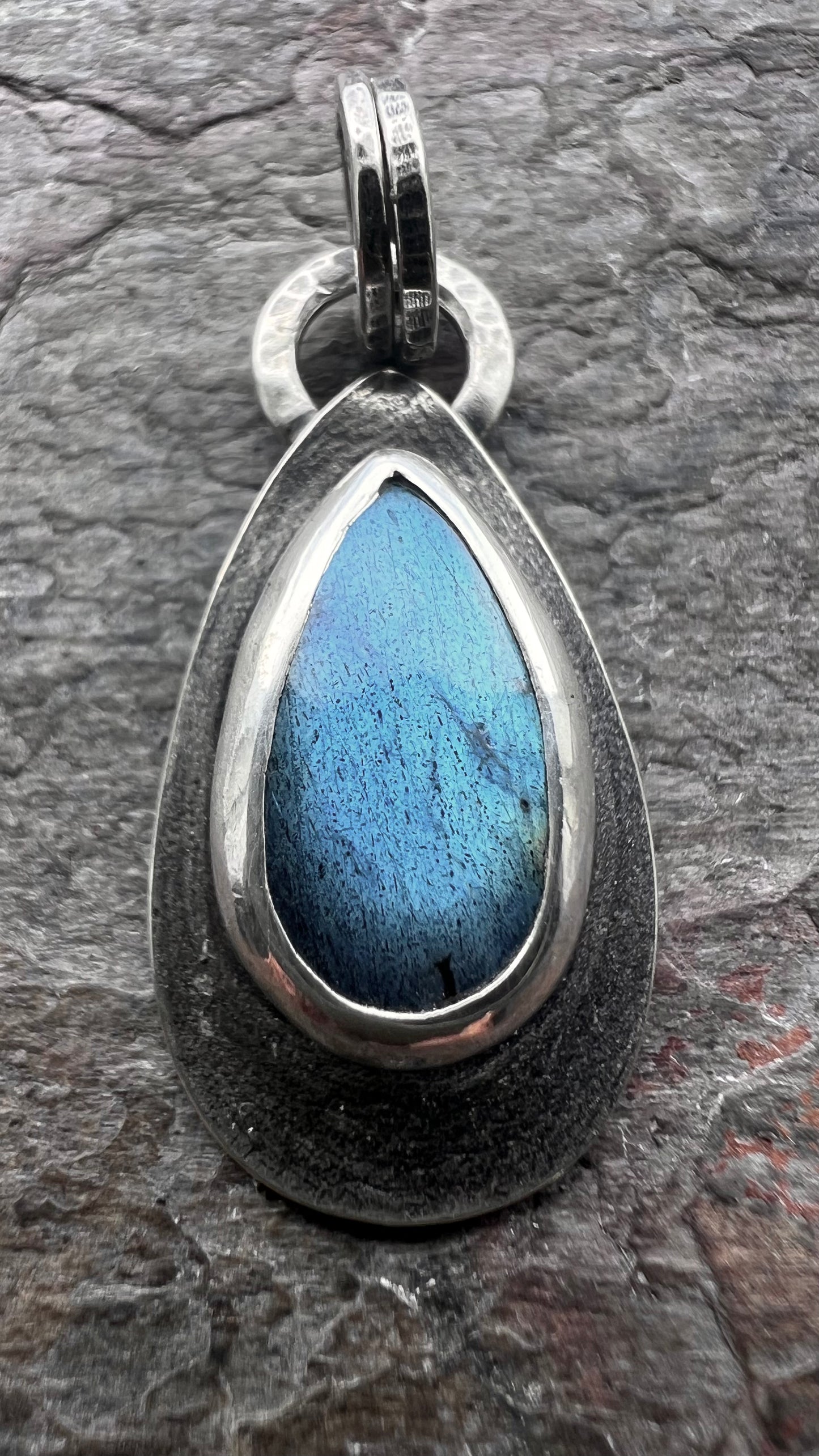 Labradorite Sterling Silver Pendant - One-of-a-Kind Handmade Pendant