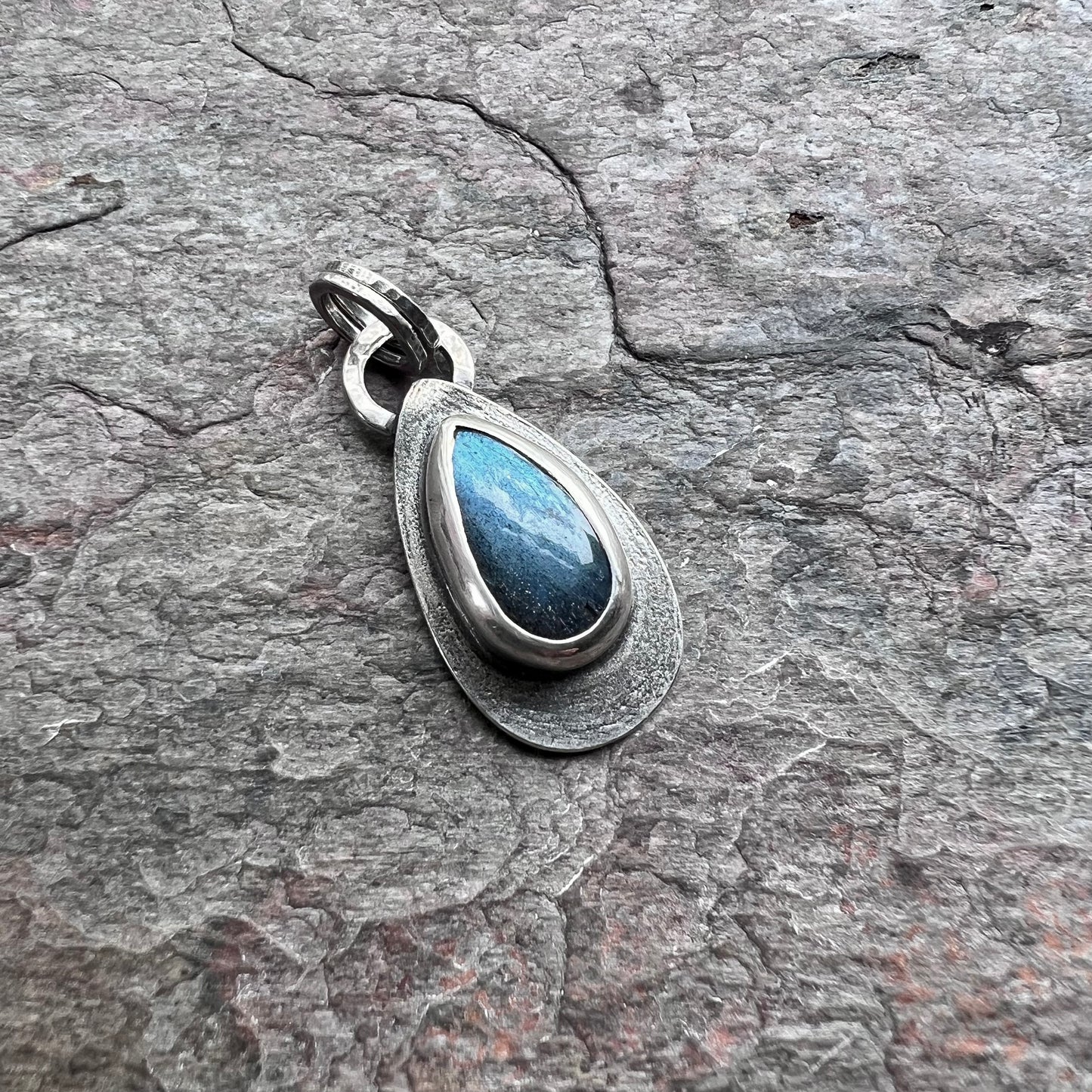 Labradorite Sterling Silver Pendant - One-of-a-Kind Handmade Pendant