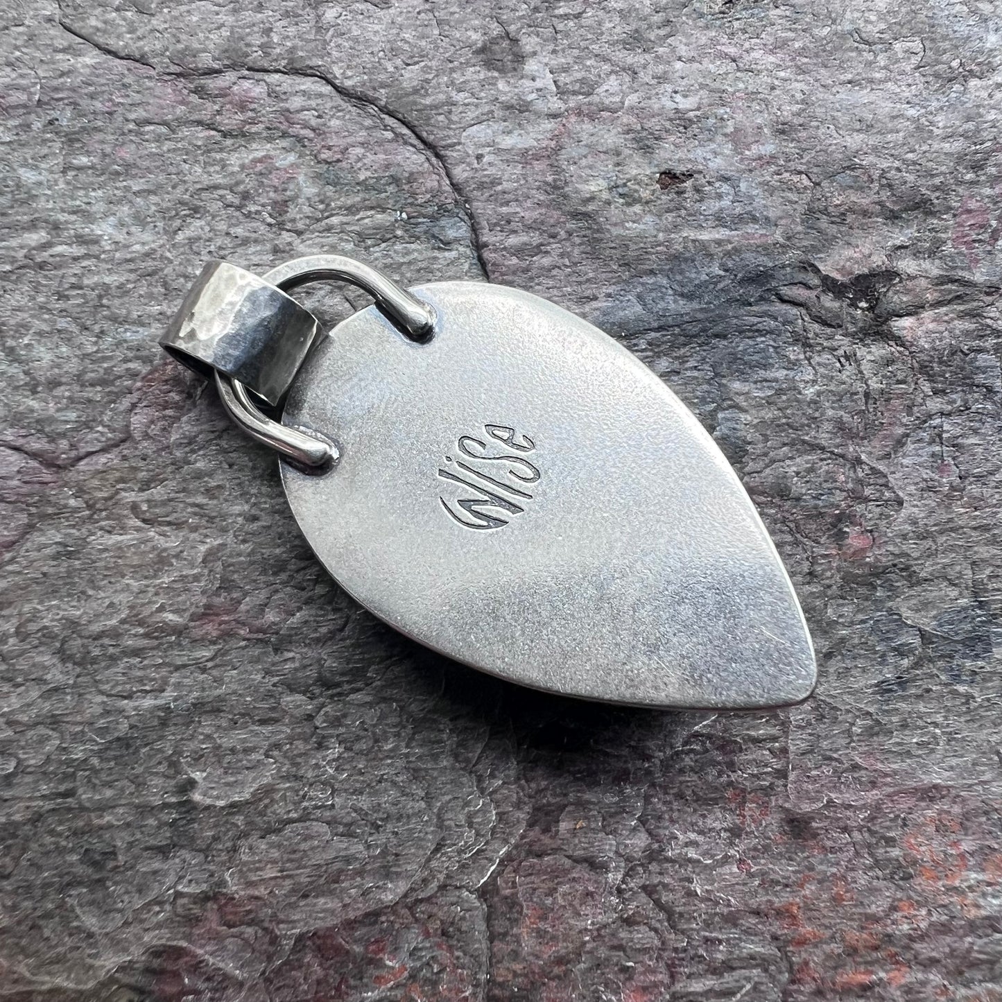 Labradorite and Agate Druzy Sterling Silver Pendant - One-of-a-Kind Handmade Pendant