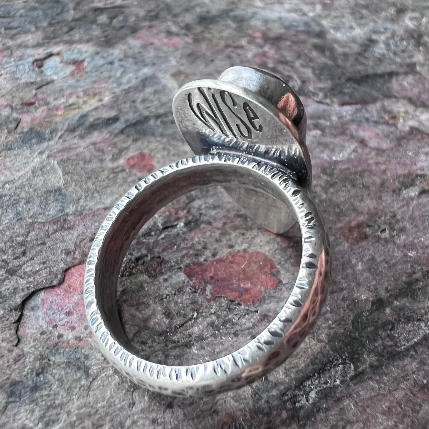 Sterling Silver Ring - Handmade One-of-a-kind Ring - Size 8