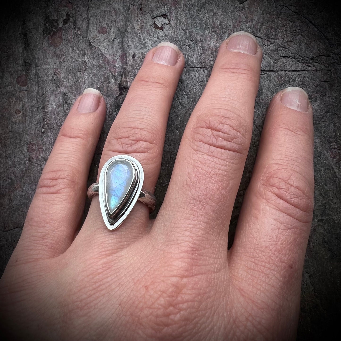 Sterling Silver Ring - Handmade One-of-a-kind Ring - Size 8