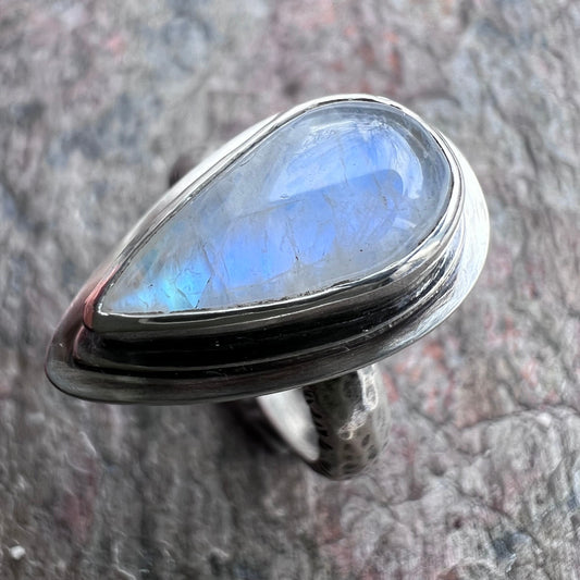 Sterling Silver Ring - Handmade One-of-a-kind Ring - Size 8