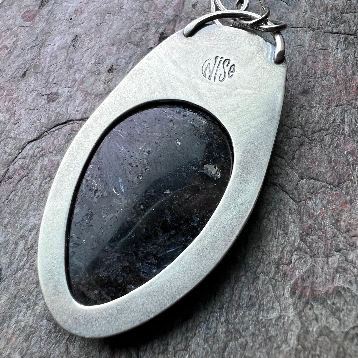 Rainbow Moonstone and Pietersite Sterling Silver Necklace - Handmade One-of-a-kind Pendant on Sterling Silver Chain