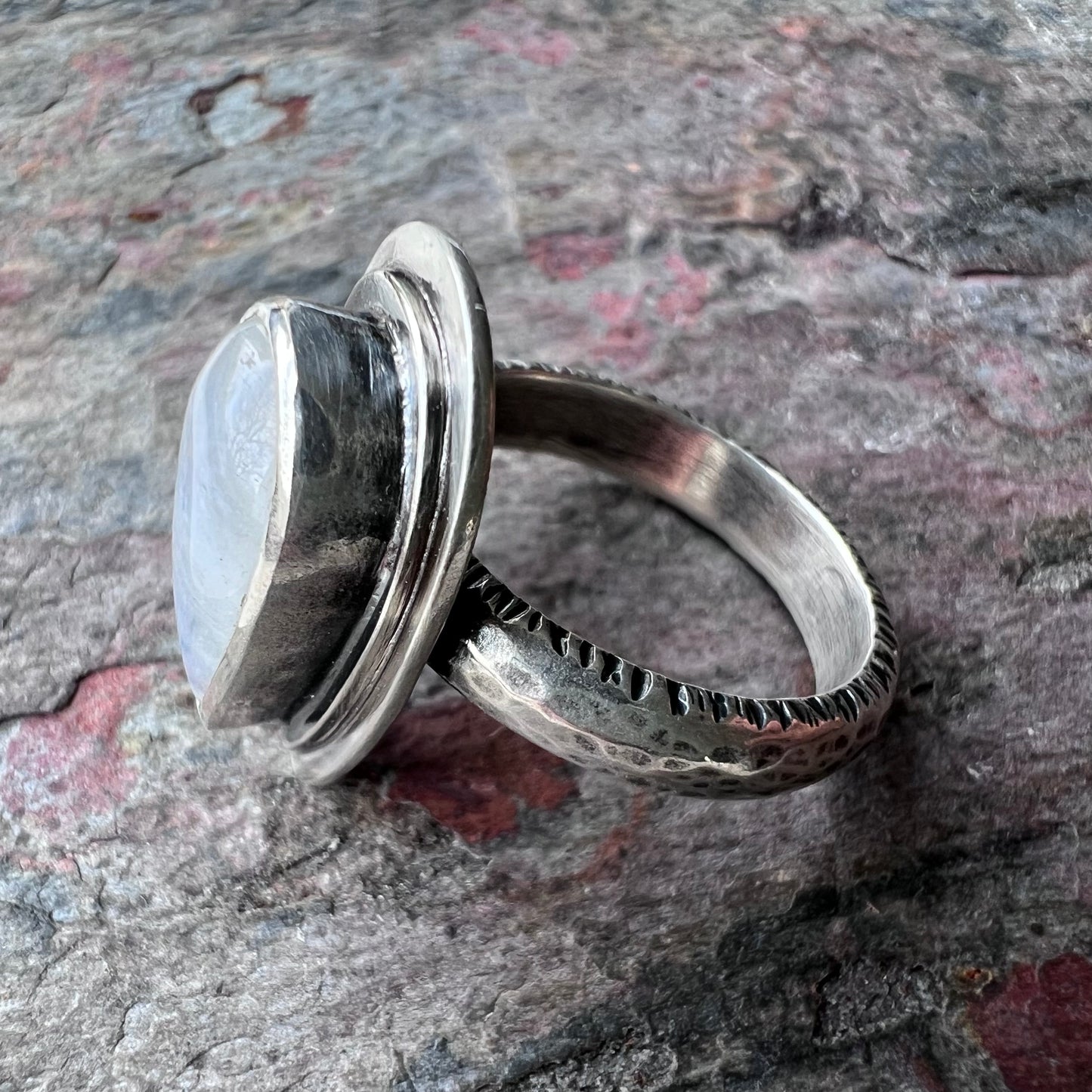 Sterling Silver Ring - Handmade One-of-a-kind Ring - Size 8