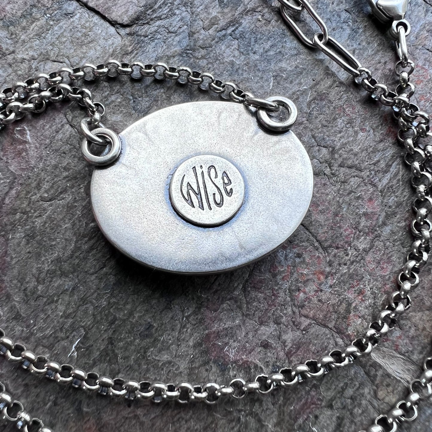 Emerald Sterling Silver Necklace - Handmade One-of-a-kind Genuine Emerald Pendant on Sterling Silver Chain