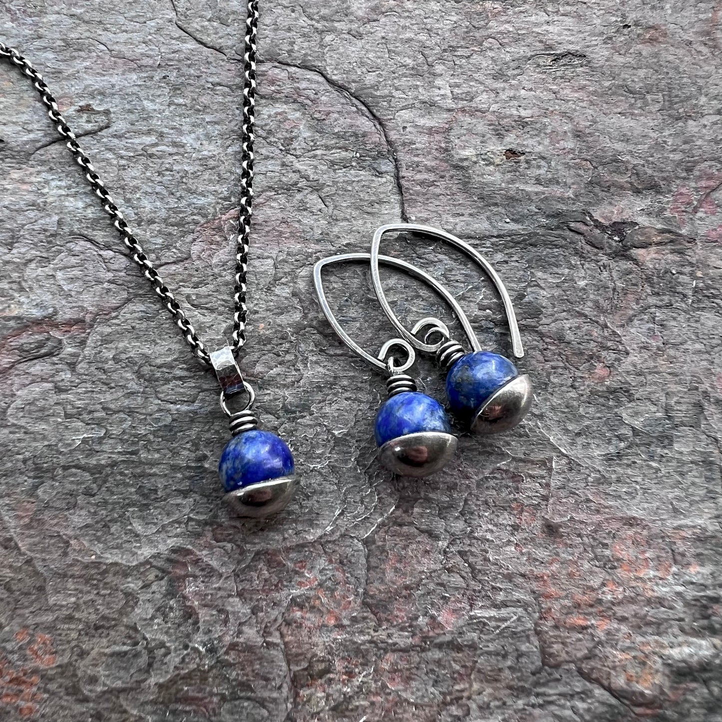 Sterling Silver Lapis Necklace