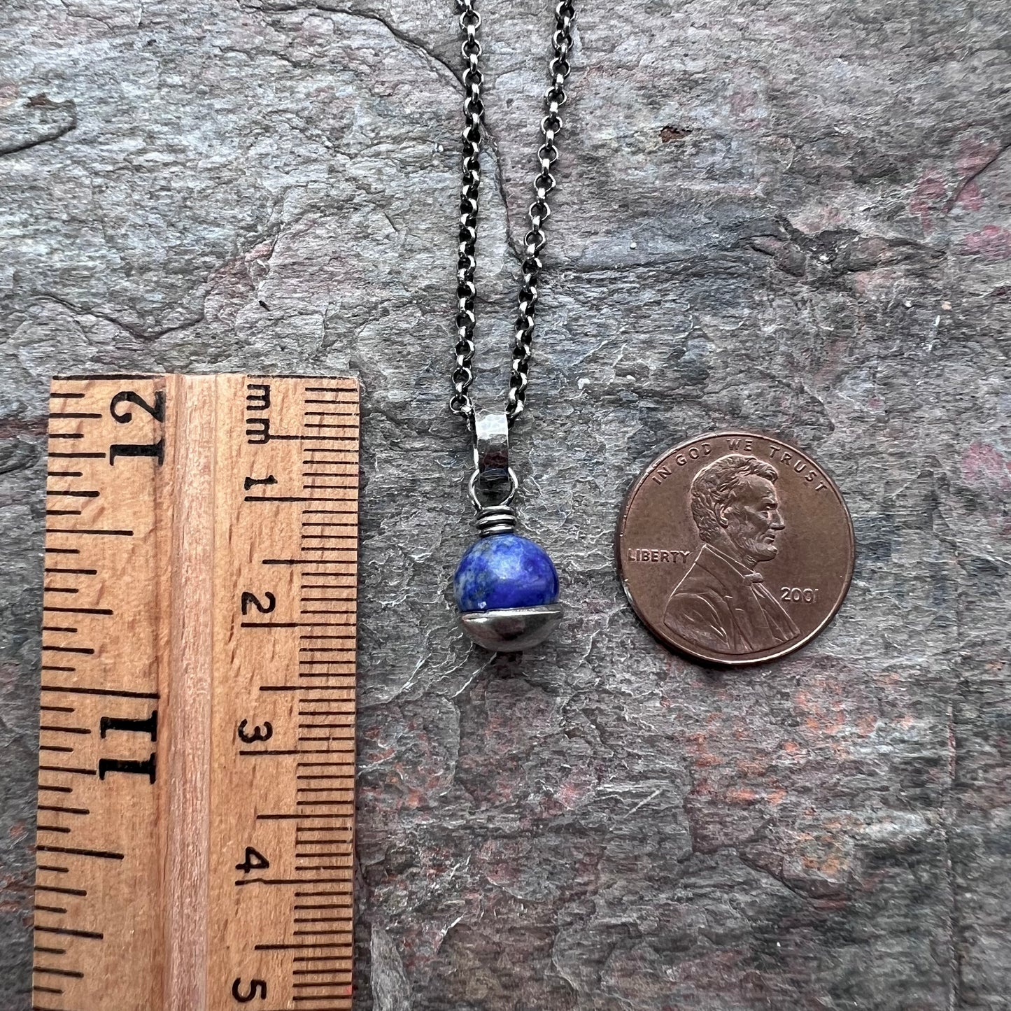 Sterling Silver Lapis Necklace