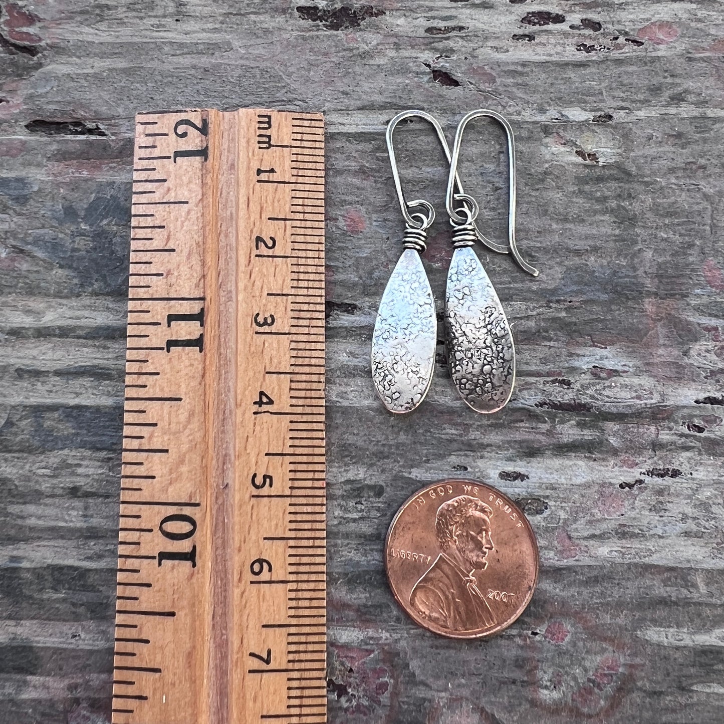 Sterling Silver Teardrop Earrings | Long Teardrop Dangle Earrings