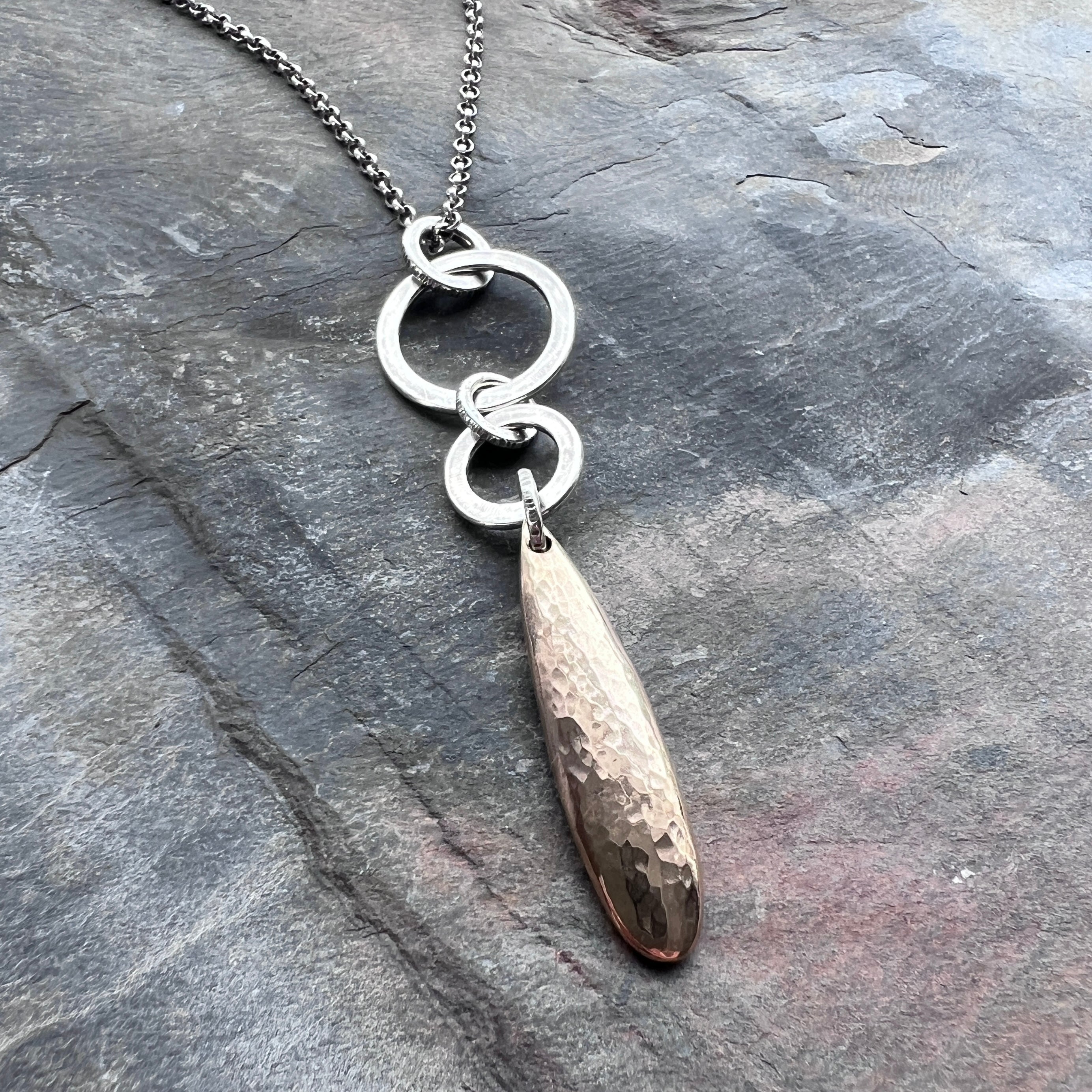 custom-made silver pendant ※石代別 Natural Jade Necklace - Large Green Pendant - Green Vintage