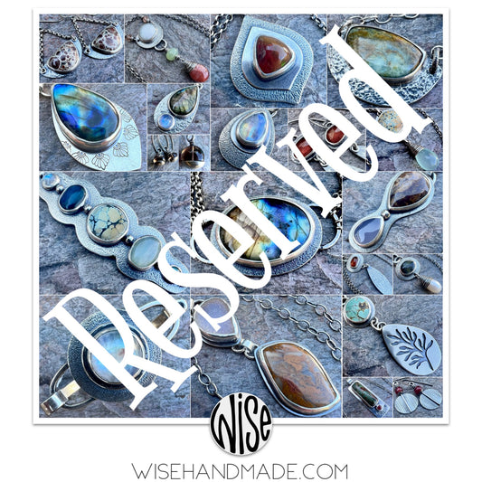 RESERVED Labradorite Sterling Silver Bracelet - Handmade One-of-a-kind Bracelet