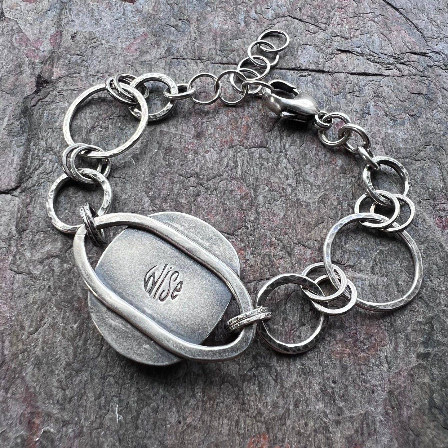 SOLD Sterling Silver Chrysocolla Bracelet - Handmade One-of-a-kind Bracelet