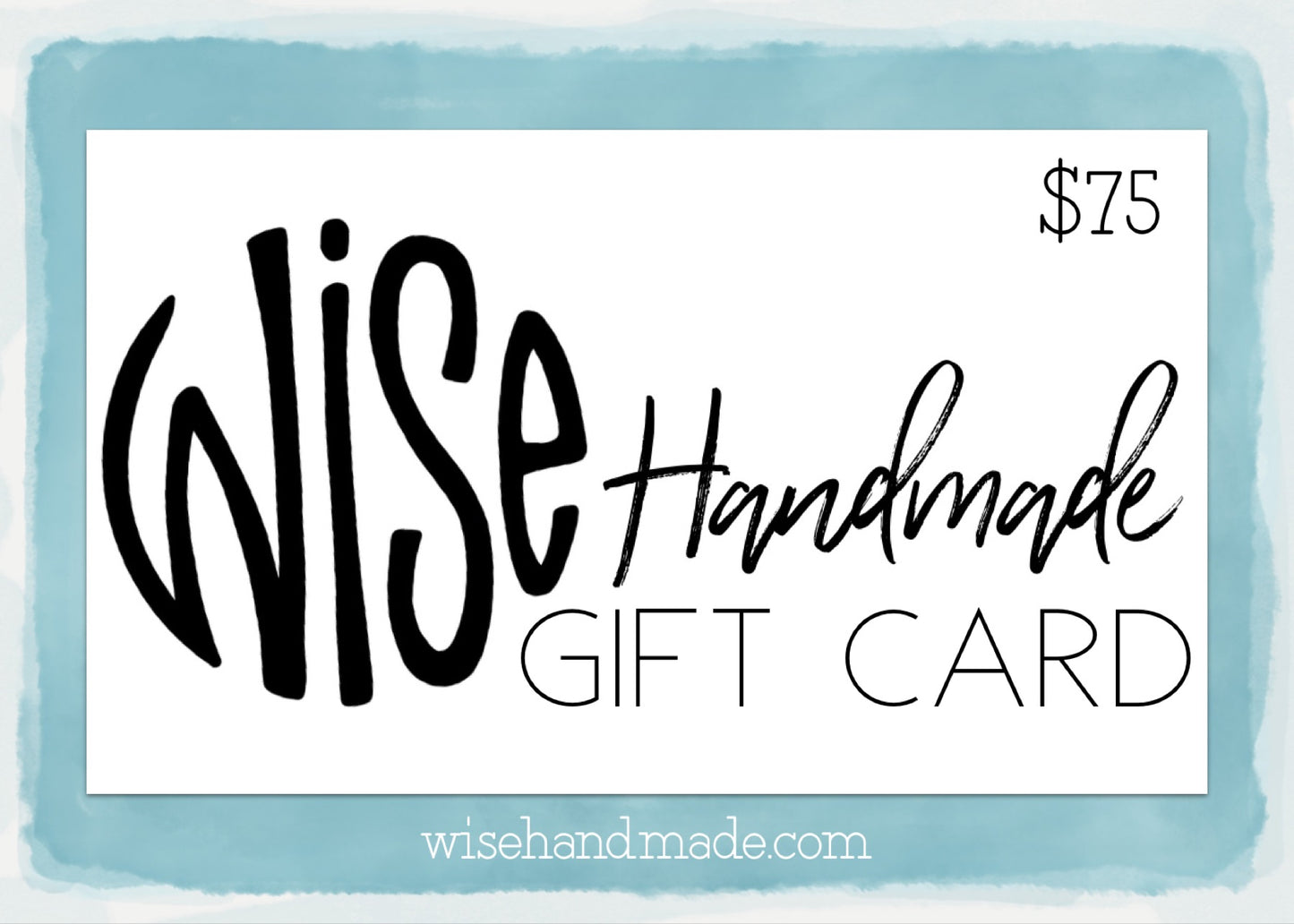 Wise Handmade Gift Card