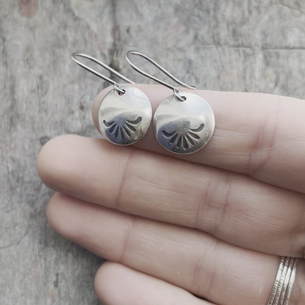 Small Handmade Silver Infinity Earrings, Simple modern everyday studs –  CookOnStrike