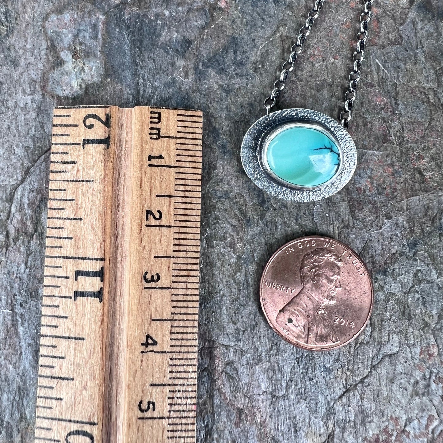 Turquoise Sterling Silver Pendant Necklace - Choose Your Stone