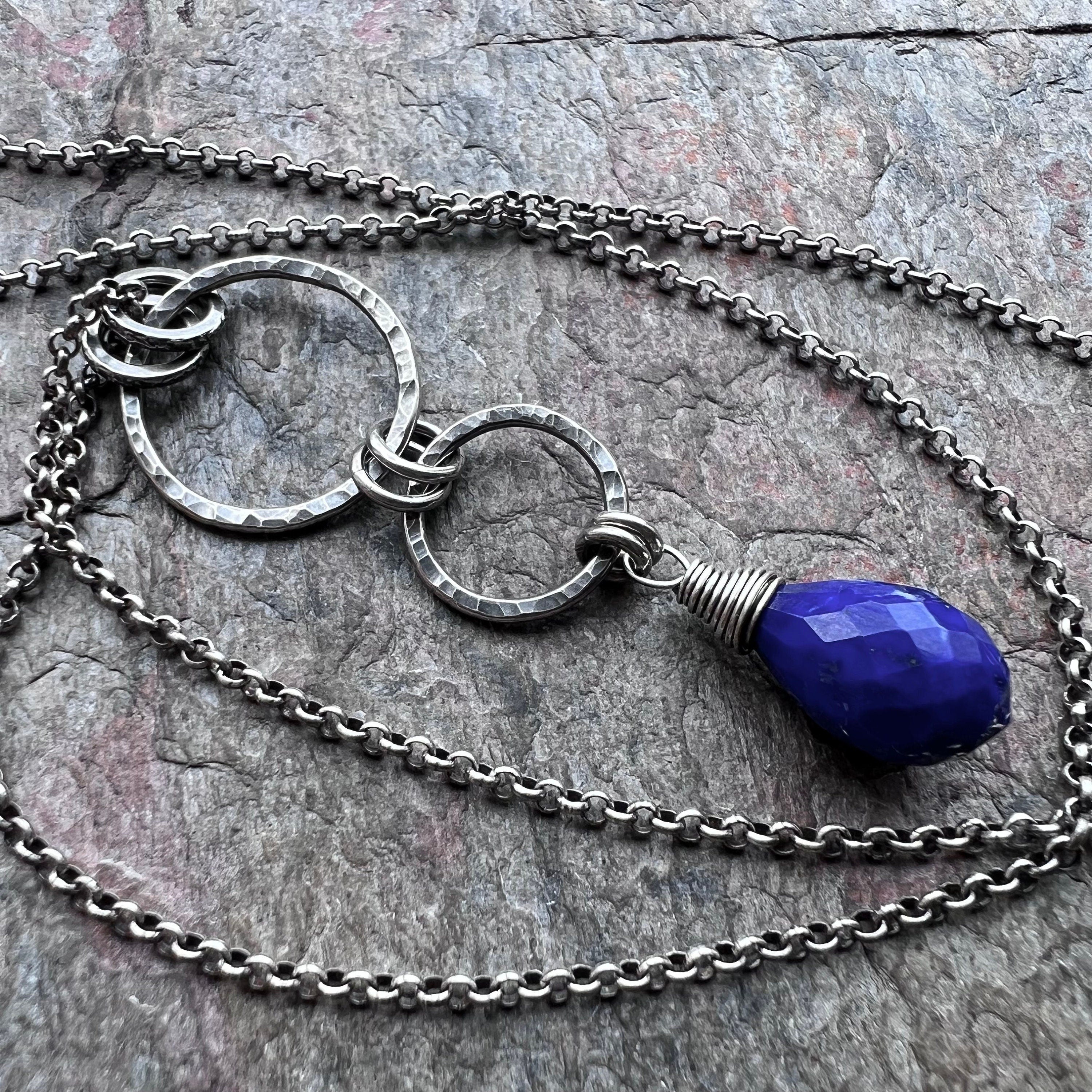 Genuine lapis hot sale lazuli pendant