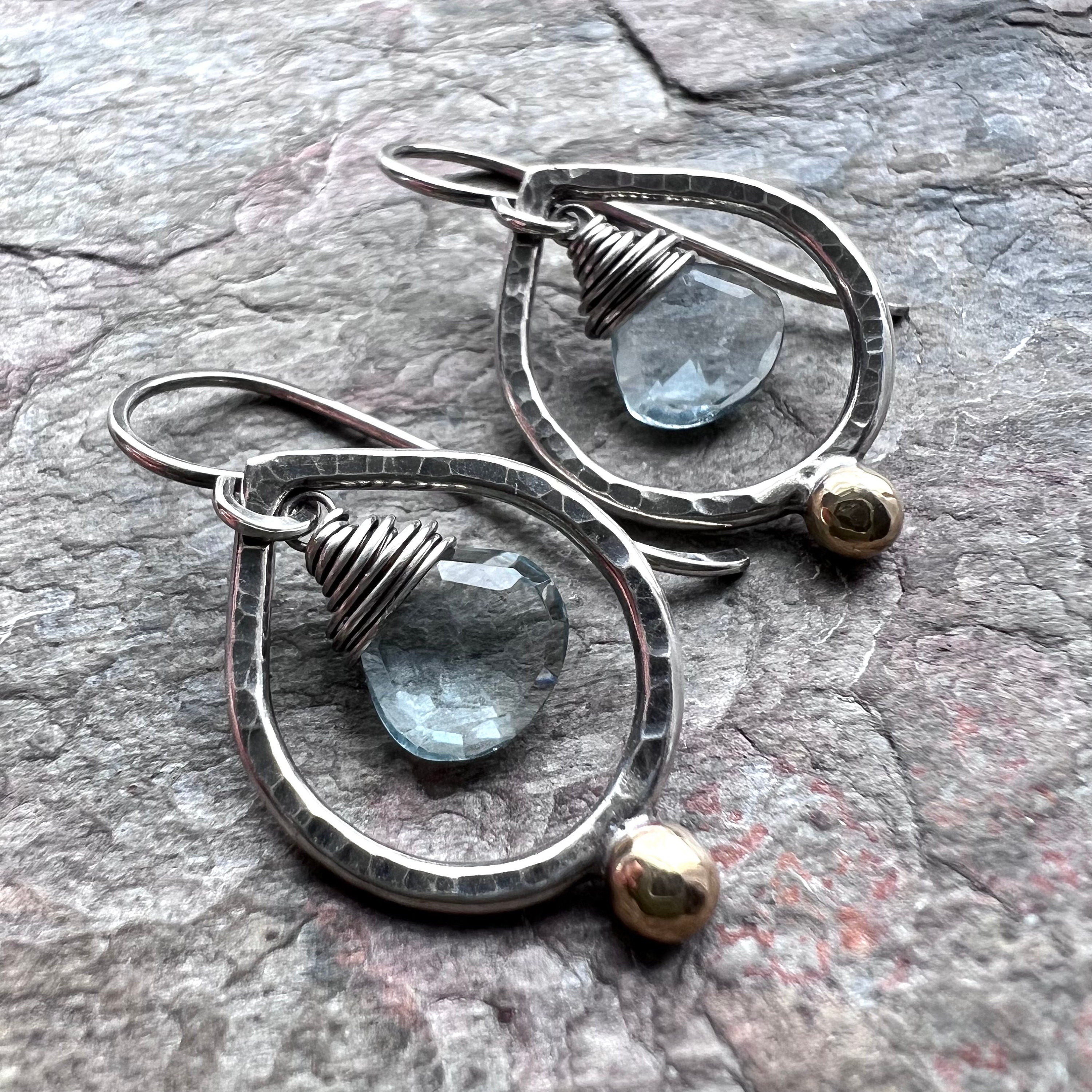 Sterling Silver Hammered Disc Earrings -Small - Balsamroot Jewelry