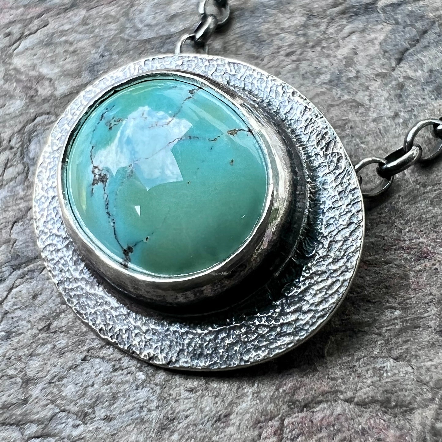 Turquoise Sterling Silver Pendant Necklace - Choose Your Stone