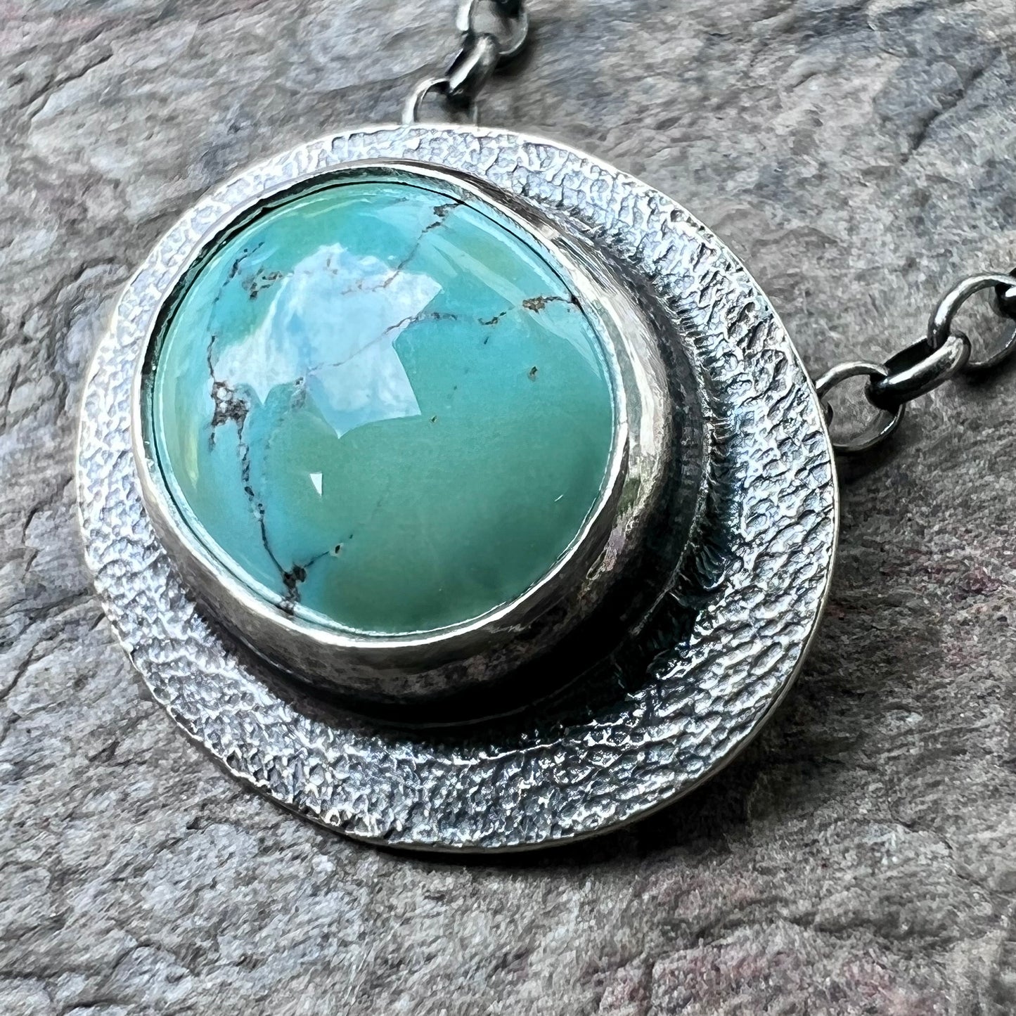 Turquoise Sterling Silver Pendant Necklace - Choose Your Stone