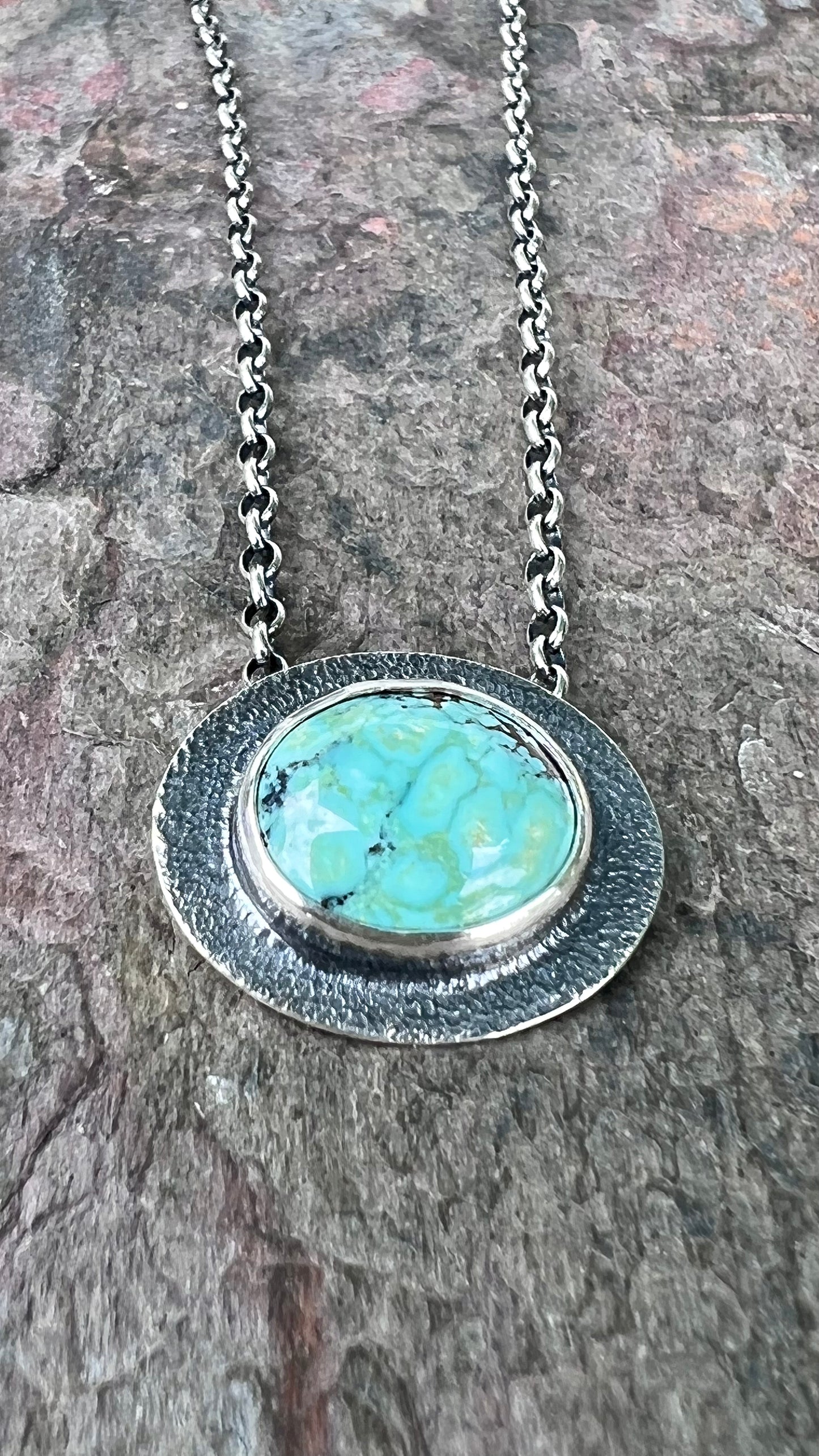 Turquoise Sterling Silver Pendant Necklace - Choose Your Stone