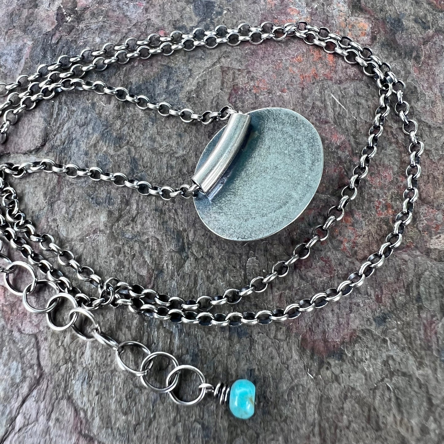 Turquoise Sterling Silver Pendant Necklace - Choose Your Stone